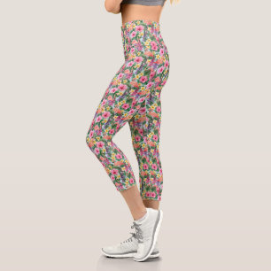 Leggings Capri Tropiques Rose 