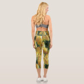 Leggings Capri Tulips Sunshine Yellow (Verso)