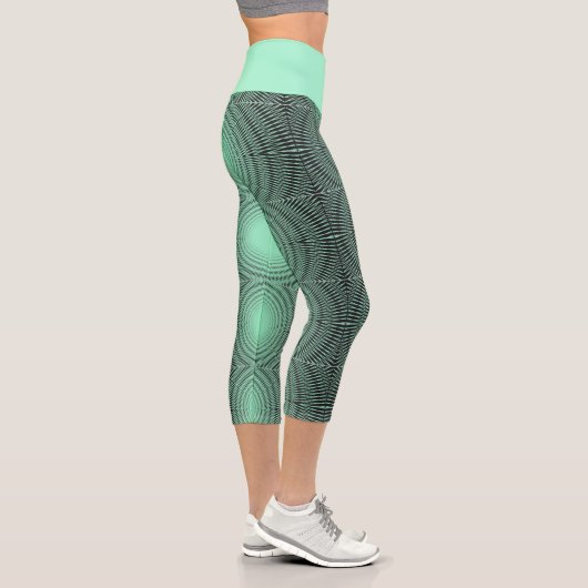 Leggings Capri turquoise (Droite)