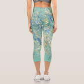 Leggings Capri Turquoise bleu turquoise vert chic Motif unique (Verso)