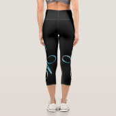 Leggings Capri Turquoise Unconditional Love (Verso)