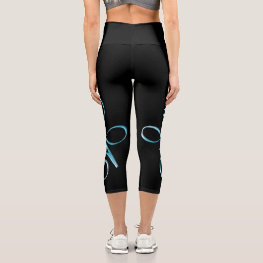 Leggings Capri Turquoise Unconditional Love (Verso)