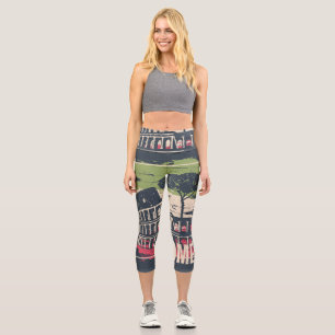 Leggings Capri Typographie de Rome : Poster Tour Eiffel.