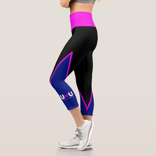 Leggings Capri U=U VIH non détectable égale non transmettable (Gauche)
