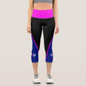 Leggings Capri U=U VIH non détectable égale non transmettable (Recto)