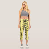 Leggings Capri Ukraine Conception des symboles traditionnels ukra (Recto)