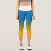 Leggings Capri Ukraine, couleurs de la liberté (Recto)