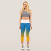 Leggings Capri Ukraine, couleurs de la liberté (Recto)