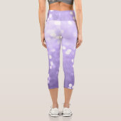Leggings Capri Ultra violet violet brillant bokeh Abstrait (Verso)