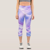 Leggings Capri Un brouillard pastel mystique (Recto)