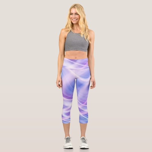 Leggings Capri Un brouillard pastel mystique (Recto)