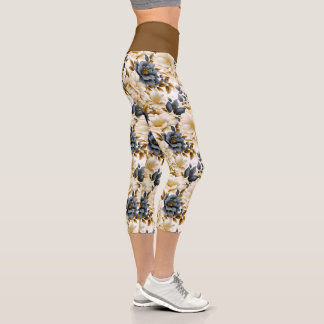 Leggings Capri Un Mariage Floral Series Design 5