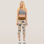 Leggings Capri Un Mariage Floral Series Design 5 (Recto)