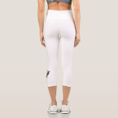 Leggings Capri Un pompier américain.Drapeau des Etats-Unis. (Verso)