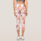 Leggings Capri Une conception de série florale d'automne 2 (Verso)