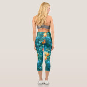 Leggings Capri Une fée dans le jardin Série Design 11 (Verso)