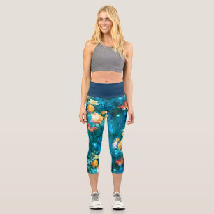 Leggings Capri Une fée dans le jardin Série Design 11