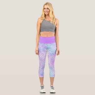Leggings Capri Une galaxie de sirène Série Conception 1