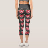 Leggings Capri Une incroyable jambe "LOVE MOTIF" (Verso)