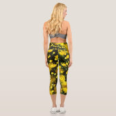 Leggings Capri Une multitude de mamans jaunes (Verso)