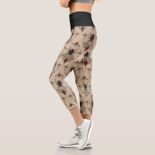 Leggings Capri Une série Black Widow Design #15