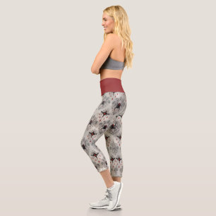 Leggings Capri Une série Black Widow Design #24