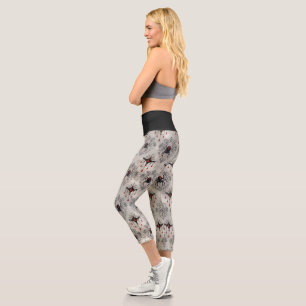 Leggings Capri Une série Black Widow Design #24