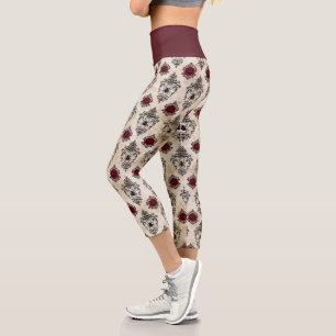 Leggings Capri Une série Black Widow Design #25