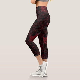Leggings Capri Une série Black Widow Design #5