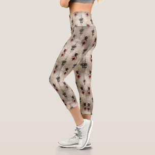 Leggings Capri Une série Black Widow Design #6