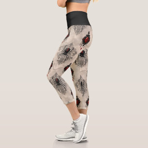 Leggings Capri Une série Black Widow Design #7