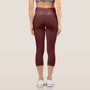 Leggings Capri Une série de dessins style Vampire 12