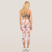 Leggings Capri Une série de fleurs automnales Design 2 (Verso)