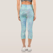 Leggings Capri Une série de galaxies de sirène Design 2 (Verso)