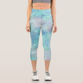Leggings Capri Une série de galaxies de sirène Design 2 (Recto)