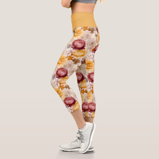 Leggings Capri Une série florale d'automne 9