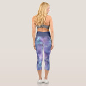 Leggings Capri Une série Galaxy chatoyante Design 2 (Verso)