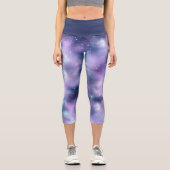 Leggings Capri Une série Galaxy chatoyante Design 2 (Recto)