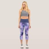 Leggings Capri Une série Galaxy chatoyante Design 2 (Recto)