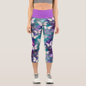 Leggings Capri Une série mystique de papillons 1 (Recto)