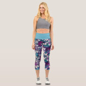 Leggings Capri Une série mystique de papillons 5 (Recto)