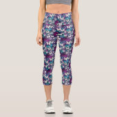 Leggings Capri Une série mystique de papillons 5 (Recto)