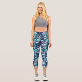 Leggings Capri Une série mystique de papillons 9 (Recto)