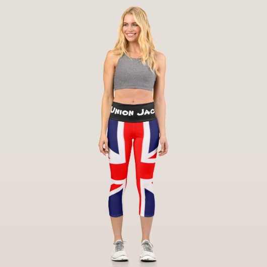 Leggings Capri Union Jack Pantalon de yoga (Recto)