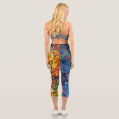 Leggings Capri Unique Abstrait multicolore (Verso)