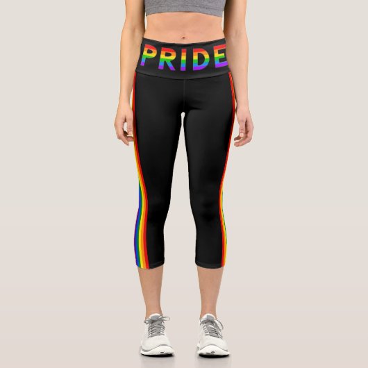Leggings Capri Unisexe PRIDE (Recto)