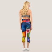 Leggings Capri Univers fractal (Verso)