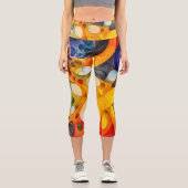 Leggings Capri Univers fractal (Recto)