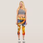 Leggings Capri Univers fractal (Recto)