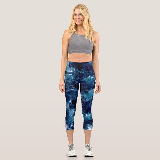 Leggings Capri Untamed Sea Churn (Recto)